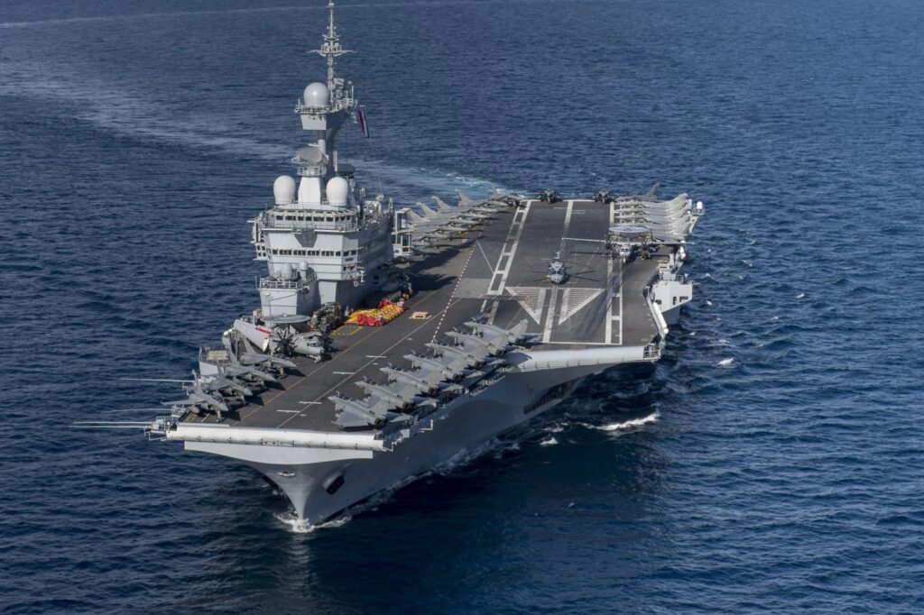 CHARLES DE GAULLE AIRCRAFT CARRIER MAKES HISTORIC FIRST VISIT TO THE ...